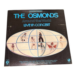 The Osmonds Around The World: Live in Concert Double Vinyl Record LP Album
